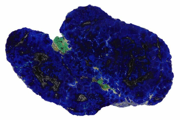 Vivid Blue, Cut/Polished Azurite Nodule - Siberia #94588